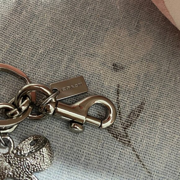 Coach Silver Bow Keychain - Picture 6 of 7